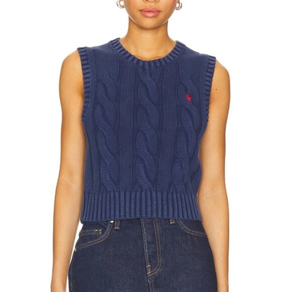 Ralph Lauren Cotton Sleveless Crew Vest Polo NWOT - Picture 2 of 7